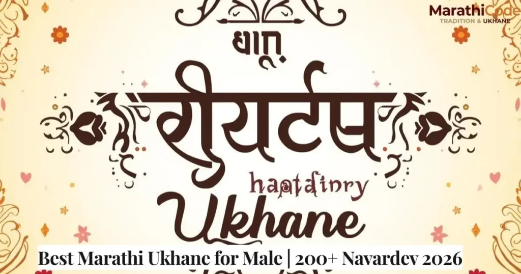 Best Marathi Ukhane for Male _ 200+ Navardev 2026