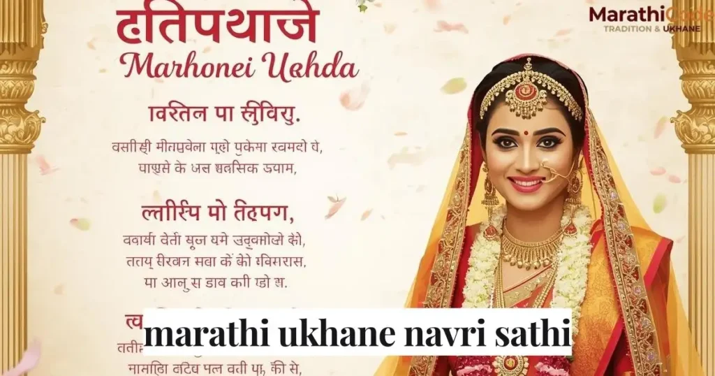 marathi ukhane navri sathi